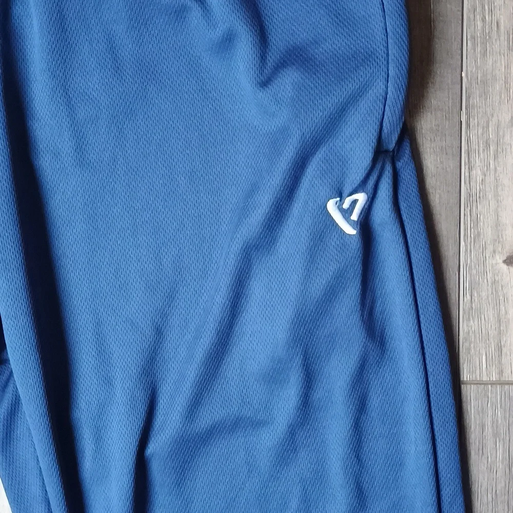 Men's Blue Athletic Pants - Picture 3 of 11